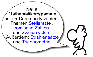 Informationen von Denni zu neuen Mathematikprogrammen